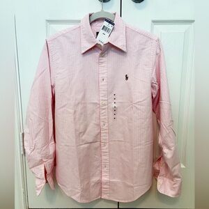 Polo by Ralph Lauren Oxford Pink Stripe Button-Down Shirt